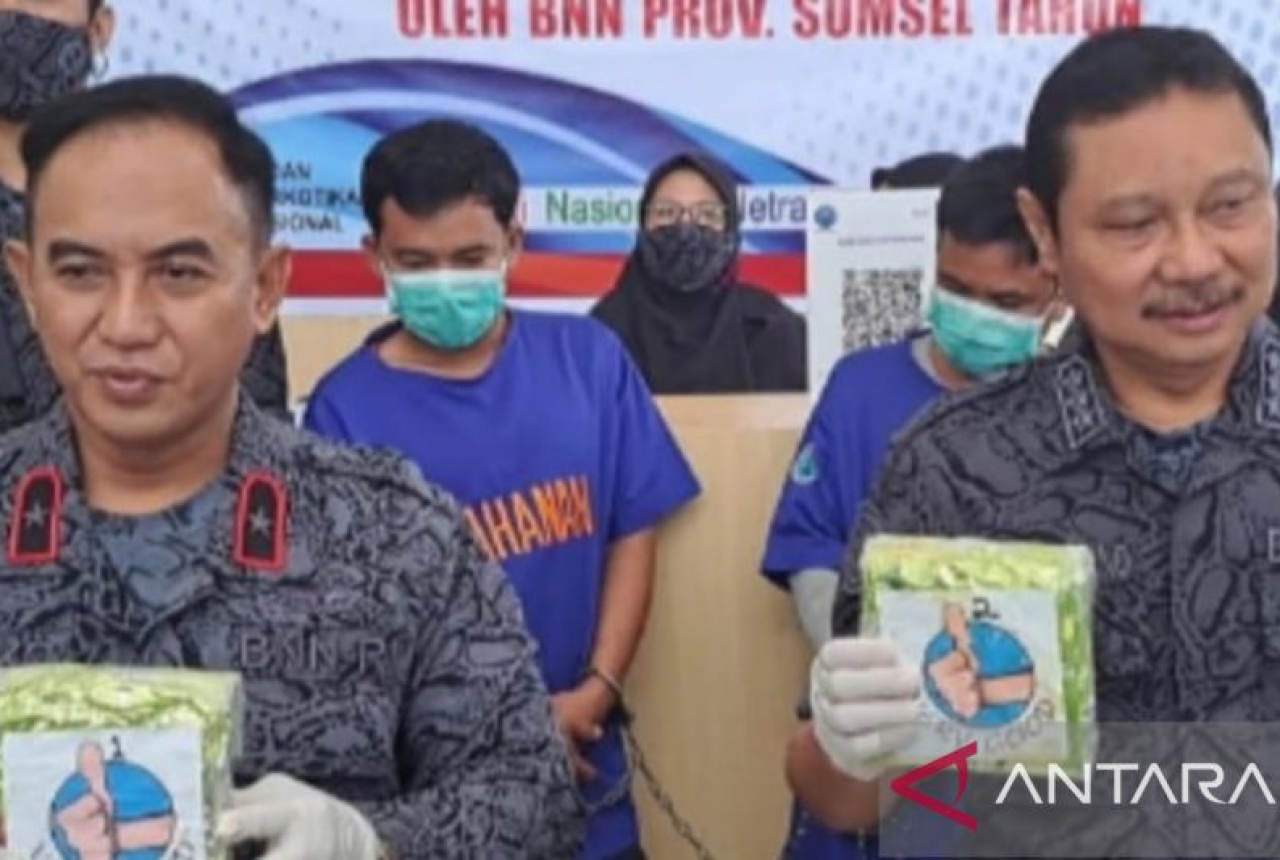 BNN Sumsel Bongkar Jaringan Peredaran Narkoba Lintas Provinsi - GenPI.co SUMSEL