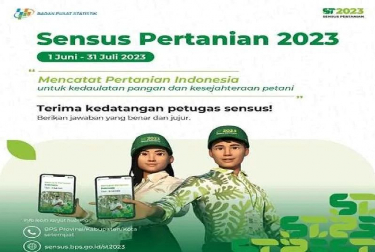 BPS Catat Sensus Pertanian 2023 di Sumsel Capai 76 Persen - GenPI.co SUMSEL