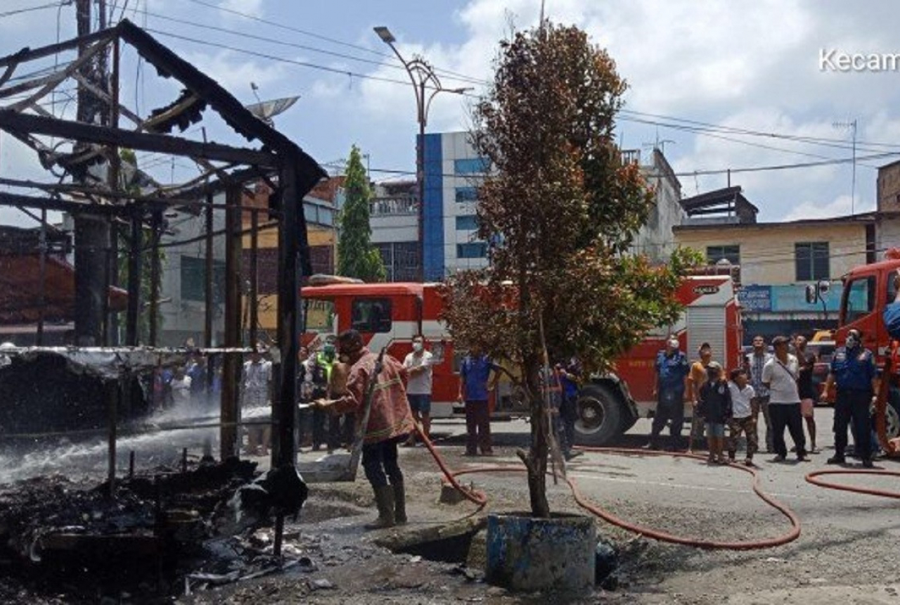 Pos Polisi di Medan Ludes Terbakar, Ternyata Pelakunya - GenPI.co SUMUT