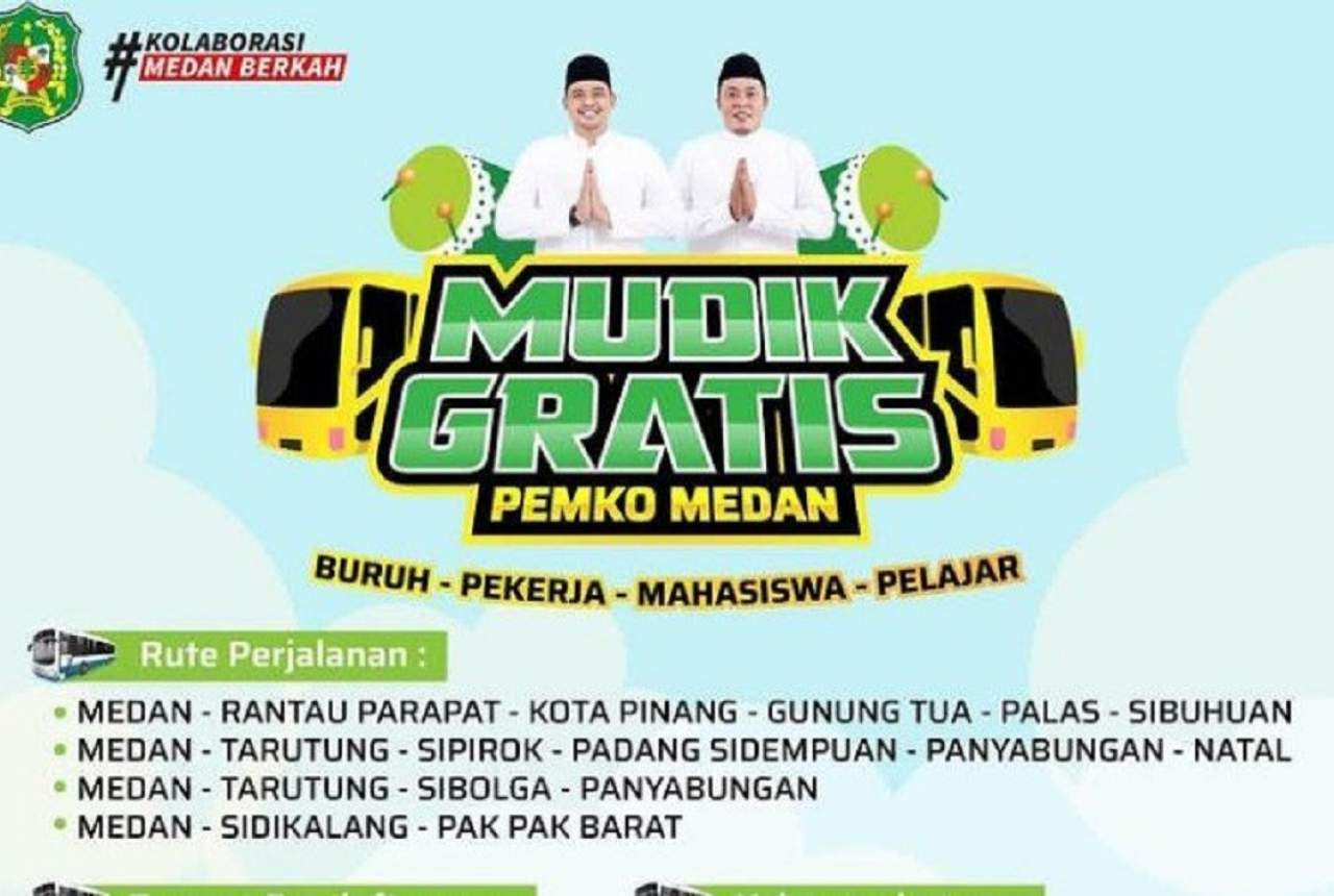 3.555 Warga Medan Ikut Mudik Gratis Bobby Nasution - GenPI.co SUMUT