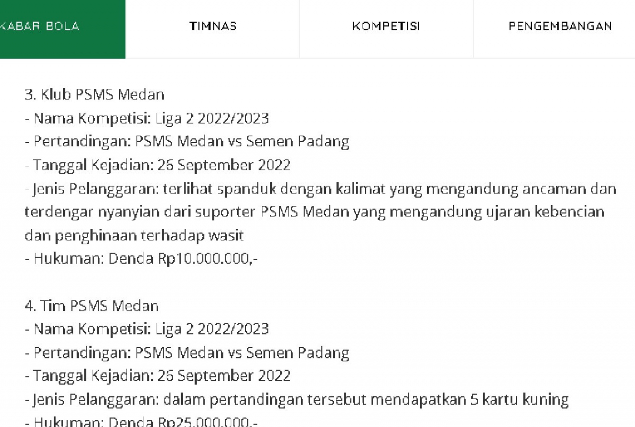 Gegara Spanduk, PSSI Jatuhkan Sanksi ke PSMS Medan - GenPI.co SUMUT