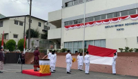 Upacara Kemerdekaan RI, KBRI Jepang Kibarkan Bendera Merah Putih - GenPI.co