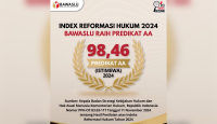 Bawaslu Raih Predikat AA Reformasi Hukum 2024 - GenPI.co