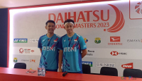 Indonesia Masters 2023: Momen Rian Ardianto Curi Pandang ke Ribka Sugiarto - GenPI.co