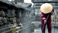 Begini Kondisi Candi Borobudur, Bebatuan Mulai Aus - GenPI.co Jateng