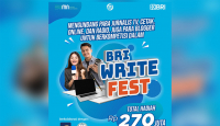 BRI Write Fest 2023 Berhadiah Rp125 juta hingga Beasiswa S2, Buruan Daftar - GenPI.co Jateng