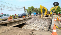 Jembatan Ngaglik Lamongan Selesai Sebelum Pelaksanaan Mudik - GenPI.co Jatim