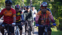 Kurangi Polusi, Edi Kamtono Kampanyekan Gerakan Bersepeda - GenPI.co Kalbar
