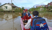 Sekolah Terdampak Banjir di Kapuas Hulu Diimbau Hentikan Pembelajaran - GenPI.co Kalbar