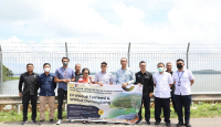 Perkembangan PLTS Terapung di Batam, Waduk Didatangi Komisi Keselamatan - GenPI.co Kepri