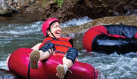 Main River Tubing di Wisata Sungai Babak Aik Berik Seru Banget - GenPI.co NTB