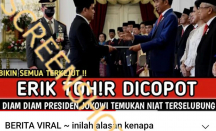 Erick Thohir Dicopot Jokowi, Serius? Cek yang Benar di Sini - GenPI.co
