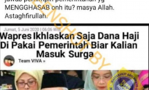 Wapres Maruf Amin Ikhlaskan Dana Haji Dipakai Pemerintah, Hoaks - GenPI.co