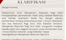 Viral Brosur Anies Baswedan di Kota Nasi Padang Restoran Pagi Sore - GenPI.co