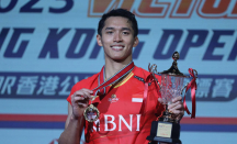 Juara Hong Kong Open 2023, Jonatan Christie Singgung Anthony Ginting - GenPI.co