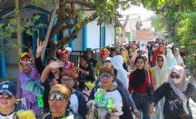 Ganjaran Buruh Berjuang Meriahkan Karnaval Budaya Cirebonan, Ada Ribuan Orang! - GenPI.co