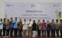 Komisaris Independen PLN Resmikan Lapangan Tenis Bekas Gudang di Bandung - GenPI.co