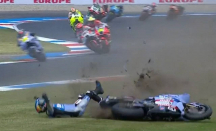 Tekanan Rem Jadi Biang Kerok Alex Marquez Jatuh di MotoGP Belanda 2025 - GenPI.co