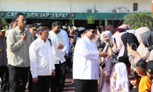 Kasatgas Tito Bersama Presiden Prabowo Salat Idulfitri di Kabupaten Aceh Tamiang - GenPI.co