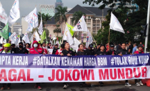 Aliansi Buruh Long March dari Puncak Bogor ke Patung Kuda, Presiden Jokowi Disebut - GenPI.co