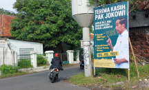 Baliho Ucapan Terima Kasih kepada Presiden Jokowi Marak di Solo, Gibran: Melanggar Aturan Tak Copot - GenPI.co Jateng