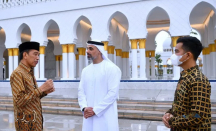 Ngunduh Mantu Kaesang, Presiden Jokowi Sempat Temani Putra Presiden UEA ke Masjid Sheikh Zayed Solo - GenPI.co Jateng