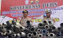 Meresahkan! 217 Knalpot Brong Disita dan Dimusnahkan Polres Temanggung - GenPI.co Jateng
