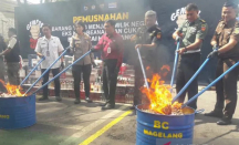 2,26 Juta Batang Rokok Ilegal Dimusnahkan Bea Cukai Magelang - GenPI.co Jateng