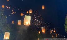 Ribuan Lampion Diterbangkan Tutup Rangkaian Perayaan Waisak di Candi Borobudur - GenPI.co Jateng