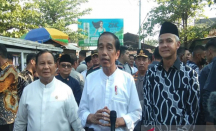Bareng Prabowo dan Ganjar, Presiden Jokowi Cek Harga Komoditas di Pasar Grogolan Pekalongan - GenPI.co Jateng