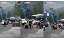 Viral! Pengendara Motor Hindari Razia Polisi di Tawangmangu, Berujung Jatuh dan Diinjak - GenPI.co Jateng
