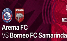 Link Live Streaming Liga 1 Hari Ini, Arema FC vs Borneo FC - GenPI.co Jatim