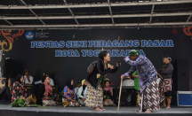 Unjuk Kebolehan, Pedagang Pasar di Yogyakarta Pentas Kethoprak - GenPI.co Jogja