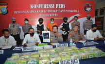 Polda Kepri Gagalkan Penyelundupan 26 Kg Sabu dari Malaysia - GenPI.co Kepri