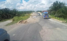 Gegara Truk Kelebihan Tonase, Sejumlah Jalan di Inhu Rusak - GenPI.co Riau