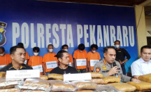 Polresta Pekanbaru Sita 73 Kg Ganja yang Hendak Dikirim ke Jakarta - GenPI.co Riau