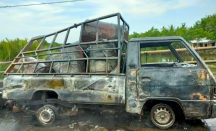 Mobil L 300 Terbakar di Langkat, Ini Penyebabnya - GenPI.co Sumut