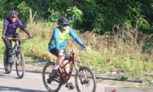 Lihat Aksi Kapolres Tapsel Kayuh Sepeda 33 Kilometer - GenPI.co Sumut