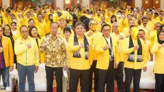 Teriakan Airlangga Presiden Menggema dalam Rakornis Golkar - GenPI.co