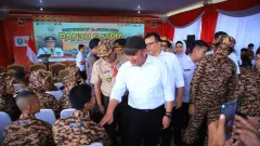 Retret Bumi Perkemahan Gandus Inisiasi Herman Deru Siap Cetak 100 Laskar Pandu Satria - GenPI.co