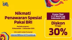 BRI Tawarkan Merchandise Gratis hingga Diskon Tiket Pertandingan FIFA U-17 World Cup - GenPI.co JATIM