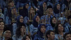 Ratusan Seniman Nusantara Tampil dalam HUT KORPRI - GenPI.co