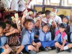 Sasar SD di Bengkayang, Pemprov Kalbar Kenalkan Pentingnya Pangan Beragam Sejak Dini - GenPI.co JATIM