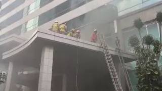Kebakaran di gedung cyber