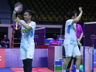 Kesabaran Jadi Kunci Hendra/Ahsan Lolos ke 16 Besar Thailand Open 2024 - GenPI.co KALTIM
