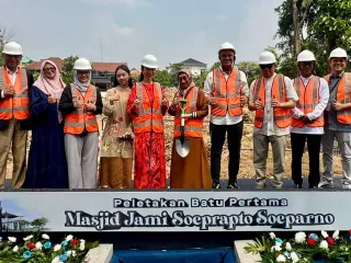 Pembangunan Masjid Jami Soeprapto Soeparno Dimulai, Target Selesai Juni 2026 - GenPI.co JATIM
