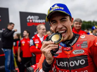 Marc Marquez Ngaku Nyaris Jatuh di Sprint Race MotoGP Jerman 2025 - GenPI.co