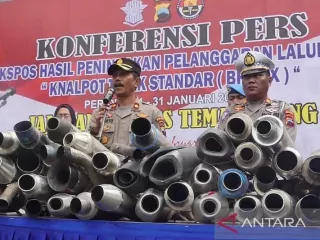 Meresahkan! 217 Knalpot Brong Disita dan Dimusnahkan Polres Temanggung - GenPI.co