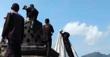 Penutup Candi Borobudur Dibuka, Ancaman Erupsi Merapi Mengecil
