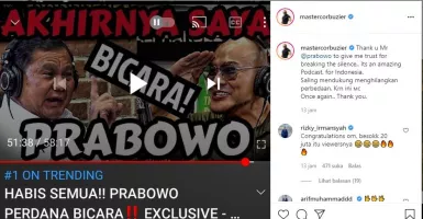 Gegera Podcast Bareng Prabowo, Deddy Corbuzier Jadi…